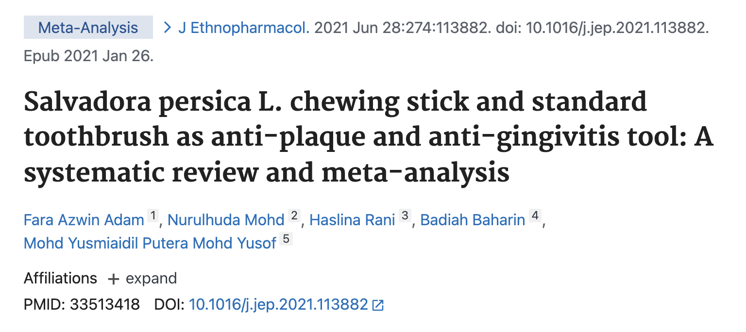 Adam et al., Journal of Ethnopharmacology, 2021 — PMID 33513418