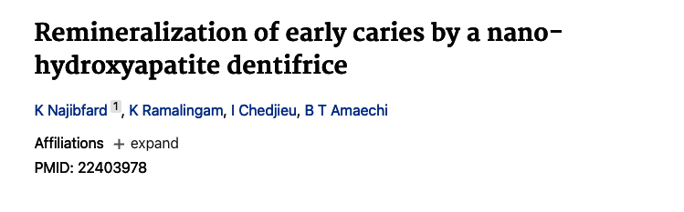 Najibfard K et al., J Clin Dent, 2011 — PMID 22403978