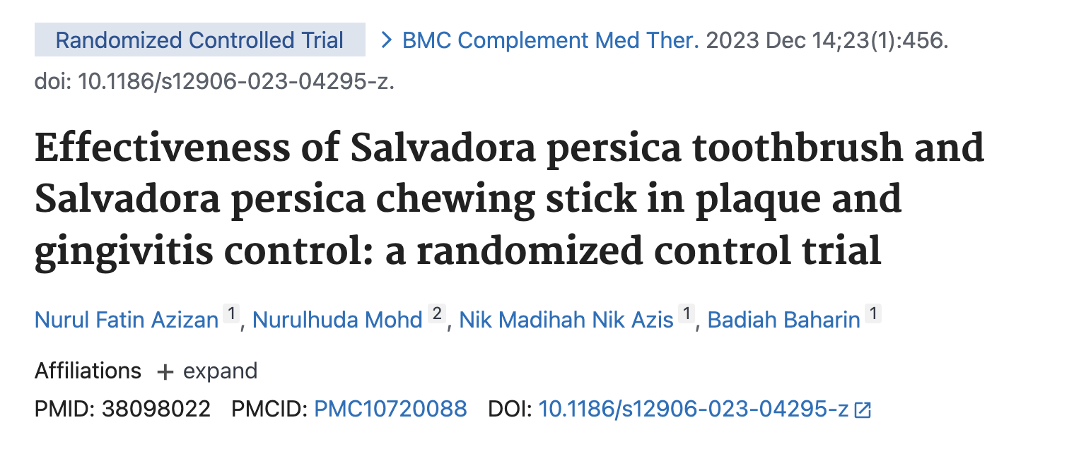 Azizan et al., BMC Complementary Medicine and Therapies, 2023 — PMID 38098022